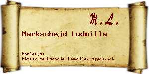 Markschejd Ludmilla névjegykártya
